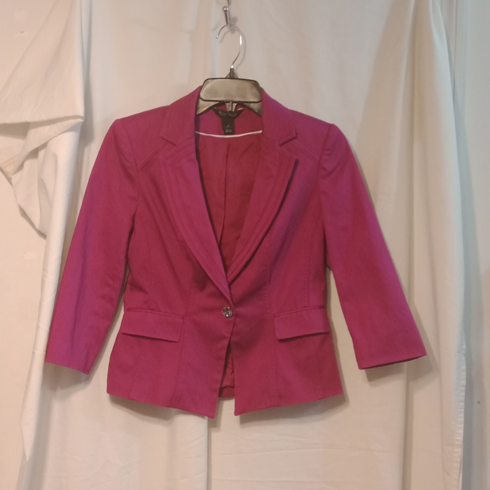 White House Black Market fuchsia jacket size 2
